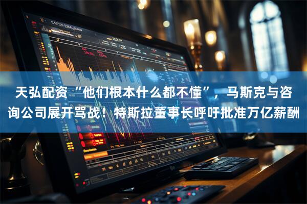 天弘配资 “他们根本什么都不懂”，马斯克与咨询公司展开骂战！特斯拉董事长呼吁批准万亿薪酬